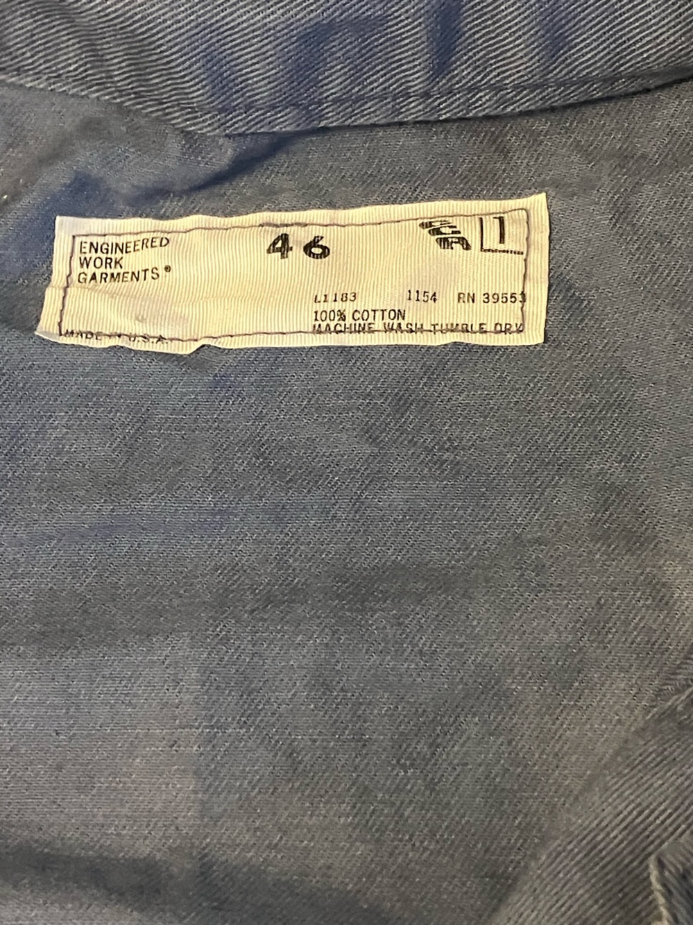 Blue One-Piece Coverall - Picture 2 of 5